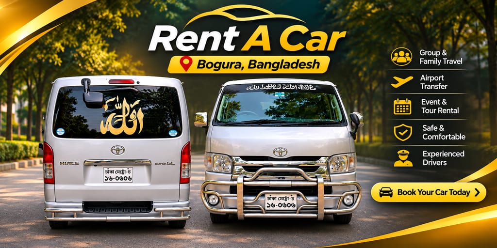 Toyota HiAce for rent in Bogura